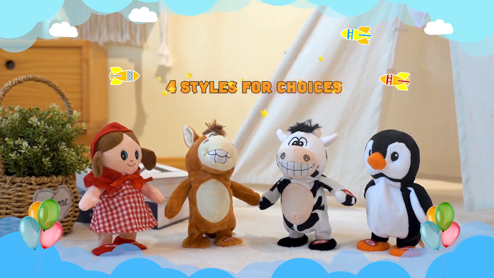 Amazon.com: Hopearl Talking Singing Doll Repeats What You Say Girl